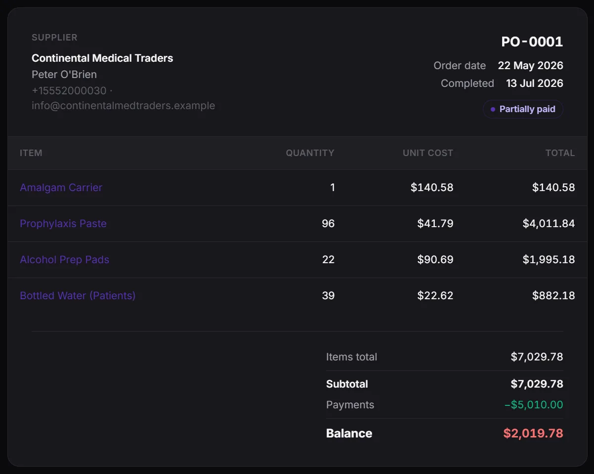 Purchase order